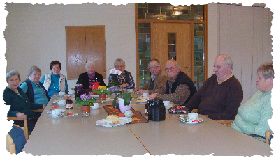 Gruppe beim Seniorencafé